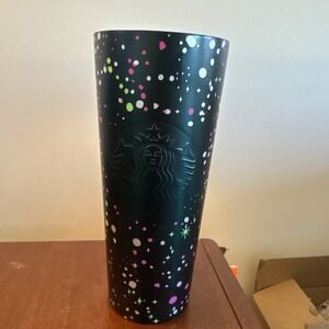 Starbucks‎ Holiday 2020 Stainless Steel Stars Confetti Tumbler Cup 24oz